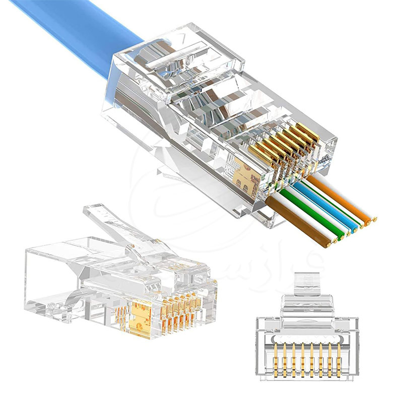 سوکت شبکه CAT6 UTP میان گذر ته باز OPEN END - Image 2